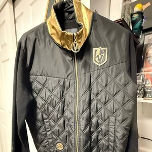 VEGAS GOLDEN KNIGHTS Black and Gold Puffer Jacket